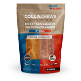 CollaChews 9" Variety Pack, Salmon and Beef - 8 Pack