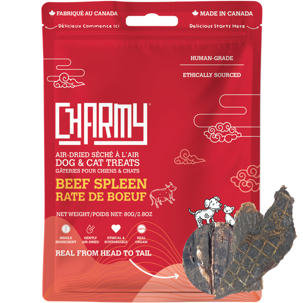 Charmy Pet - Beef Spleen Treat Bag, 80g