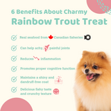Charmy Pet - Rainbow Trout Fillet Treat Bag, 2.60 oz