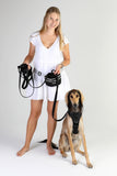 DOOG Neoprene Dog Training Leash BLACK - Extra Long