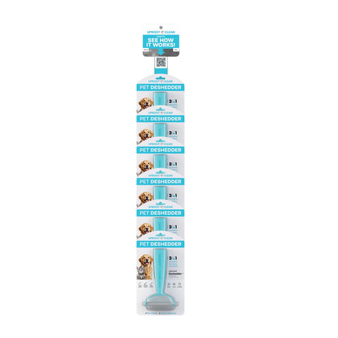 Uproot Clean Uproot Deshedder 6pc Clipstrip