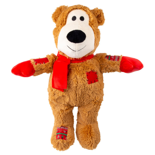 KONG Holiday Wild Knots Jumbo Bear Assorted XL