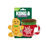 KONG Holiday Scrattles Gingerbread, Cocoa 2-Pk