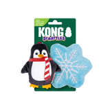 KONG Holiday Scrattles Penguin, Snowflake 2-Pk