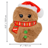 KONG Holiday Snuzzles Mini Santa Gingerbread XS