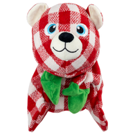KONG Holiday Low Stuff Flanimalz Bear Lg/XL