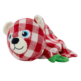 KONG Holiday Low Stuff Flanimalz Bear Lg/XL