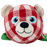KONG Holiday Low Stuff Flanimalz Bear Lg/XL