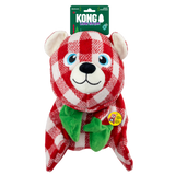 KONG Holiday Low Stuff Flanimalz Bear Lg/XL