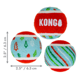 KONG Holiday SqueakAir Tennis Balls 6-Pk