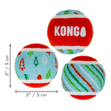 KONG Holiday SqueakAir Tennis Balls 6-Pk