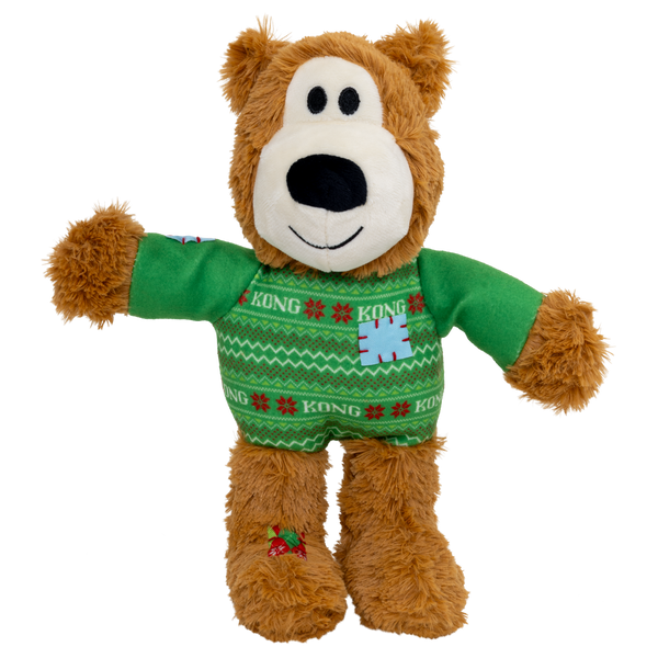 KONG Holiday Wild Knots Sweater Bear Green Md/Lg