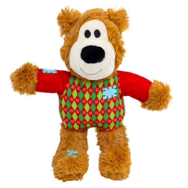 KONG Holiday Wild Knots Sweater Bear Red Sm/Md