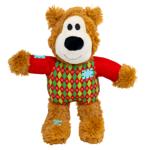KONG Holiday Wild Knots Sweater Bear Red Sm/Md