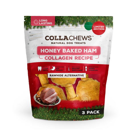 Colla Chews Honey Baked Ham Drumsticks - 3 Pack