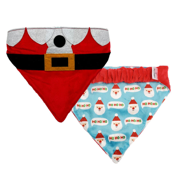 Hip Doggie Reversible Bandana - Santa