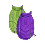 Hip Doggie Featherlite Reversible Coat - Green/Purple