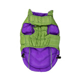 Hip Doggie Featherlite Reversible Coat - Green/Purple