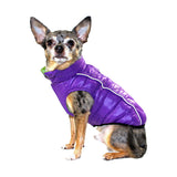 Hip Doggie Featherlite Reversible Coat - Green/Purple