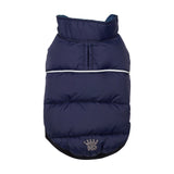 Hip Doggie Flex-Fit Reversible Puffer - Navy/Plaid