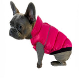 Hip Doggie Flex-Fit Reversible Puffer - Pink/Plaid