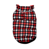 Hip Doggie Flex-Fit Reversible Puffer - Red/Gingham