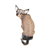 Hip Doggie Angora Cable Knit Sweater - Sand