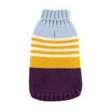 Hip Doggie Color Block Sweater - Blue/Purple