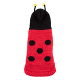 Hip Doggie Lady Bug Chenille Sweater