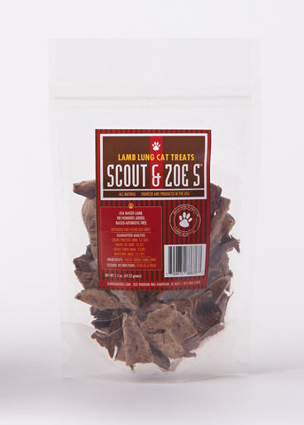 Scout & Zoe's - Lamb Lung for Cats (1.5 oz)