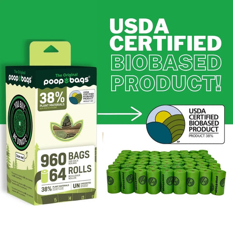 The Original Poop Bags® SuperBox Counter Display (64 Rolls)