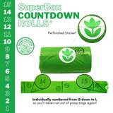 The Original Poop Bags® SuperBox Counter Display (64 Rolls)