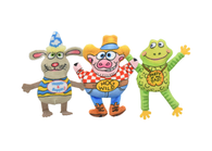 Multipet - Fuzzu Party Animals Assorted Characters(Mouse, Pig, Frog)
