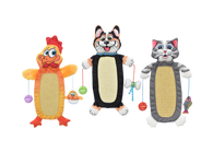 Multipet - Fuzzu Scratchie Cat Mat Assorted Characters(Chicken, Dog, Cat)