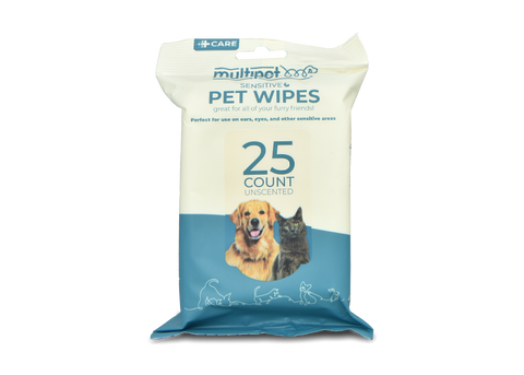 Multipet - Sensitive Area Pet Wipes - 100 ct