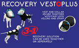 Calm Paws Recovery Vest Plus w Detachable Collar