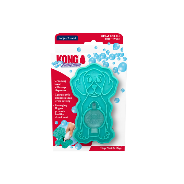 KONG ZoomGroom® Bubbles Lg