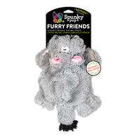 Spunky Pup Furry Friends Hippo Squeaker