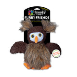Spunky Pup Furry Friends Owl Squeaker