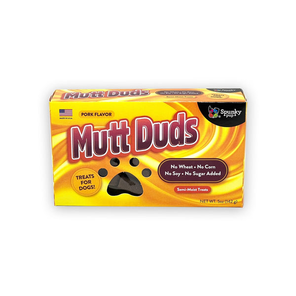 Spunky Pup Mutt Duds Dog Treats, Pork Flavor, 5 oz.