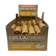CollaChews 9" Collagen Roll Peanut Butter Flavor - 20 Piece PDQ