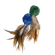 KONG Naturals Crinkle Ball with Feathers (2 pack)