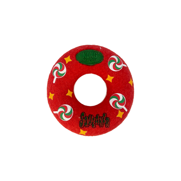 KONG Holiday AirDog® Squeaker Donut Medium