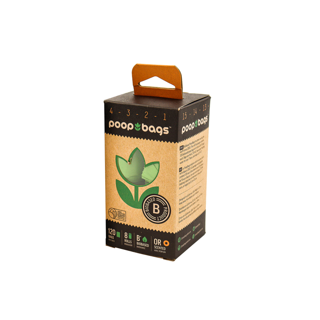 The Original Poop Bags® Orange Scented USDA Biobased Countdown Rolls ...