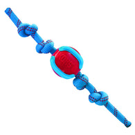 KONG Jaxx Brights Ball with Rope Assorted