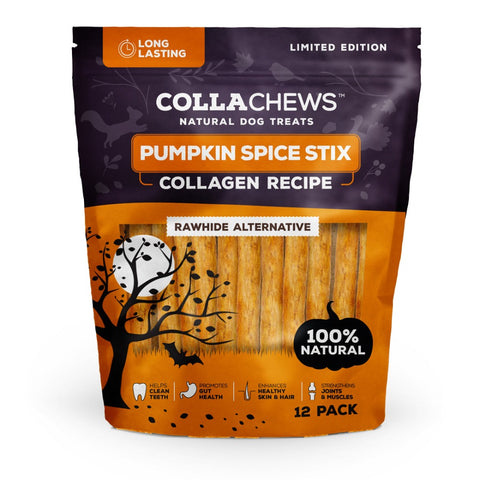 Colla Chews Pumpkin Spice Collagen Stix 12 Pack